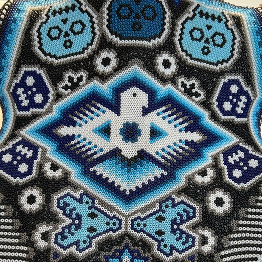 Beaded Huichol Skull N44