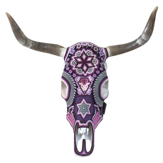 Beaded Huichol Skull N39