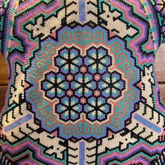 Beaded Huichol Skull N43