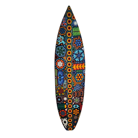 Beaded Huichol Surfboard Multi
