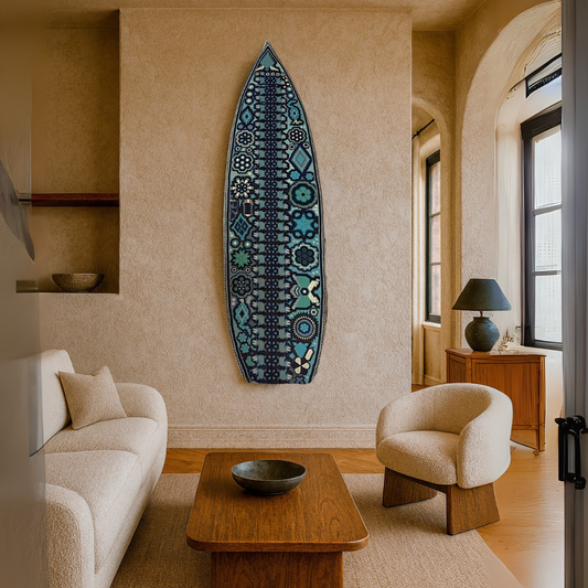 Beaded Surfboard Tau Blues