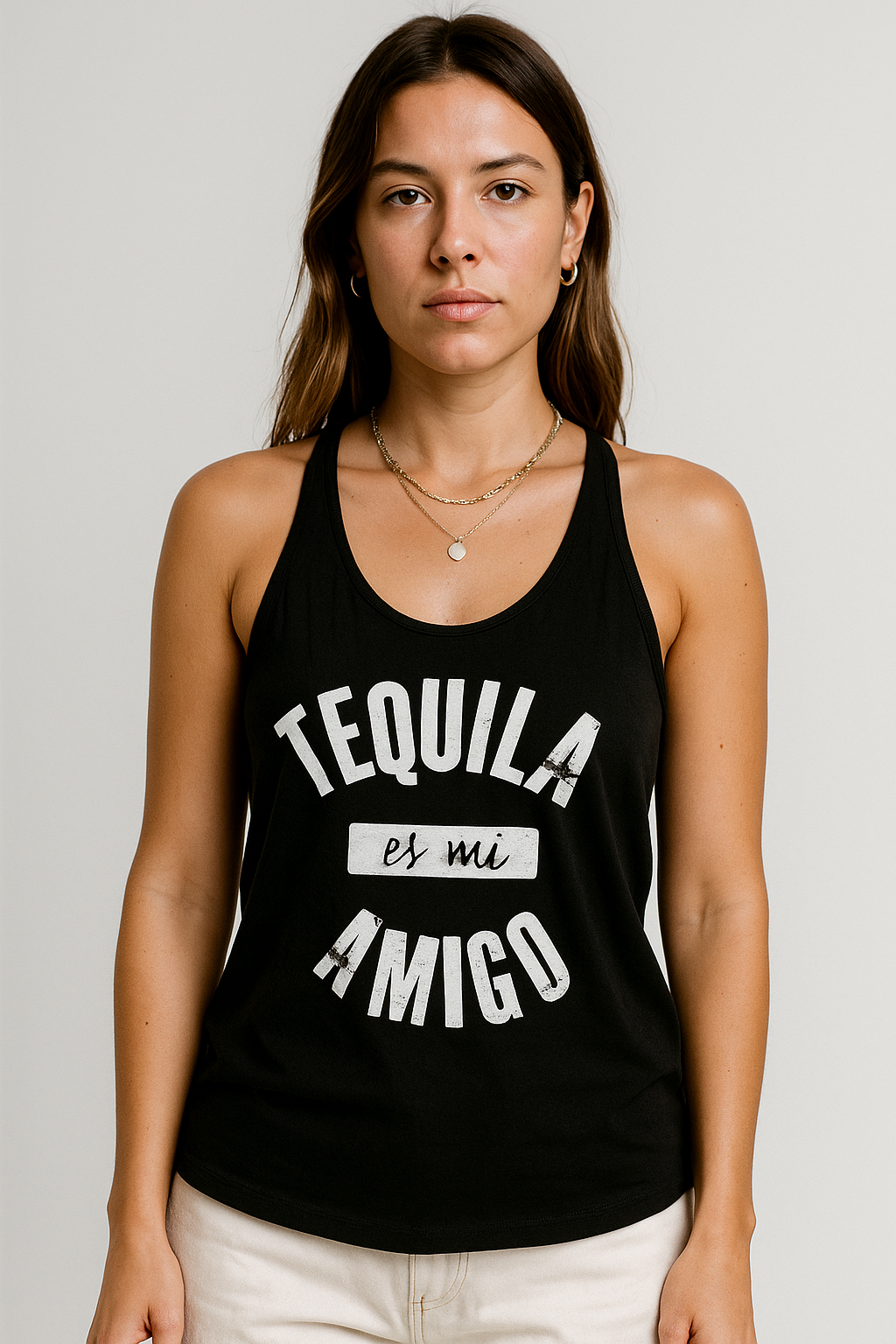 Tequila Es Mi Amigo Tank Top Black
