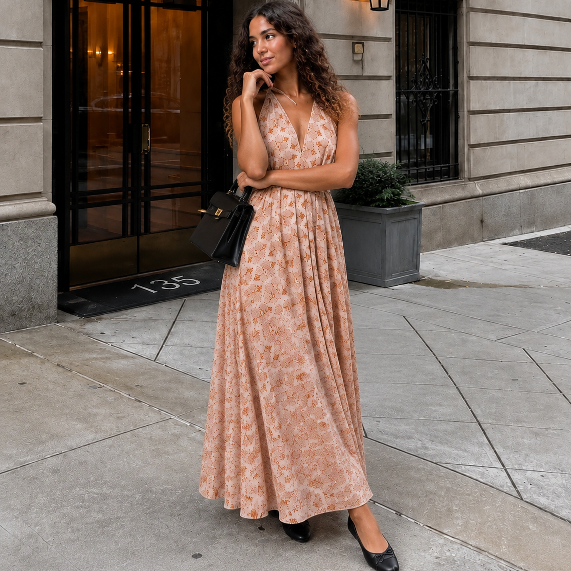 Noosa Maxi Dress · Blush Medallion