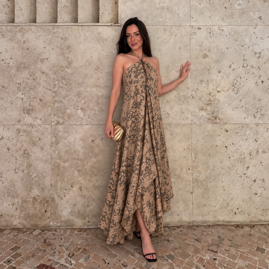 Noosa Maxi Dress · Charcoal Taupe