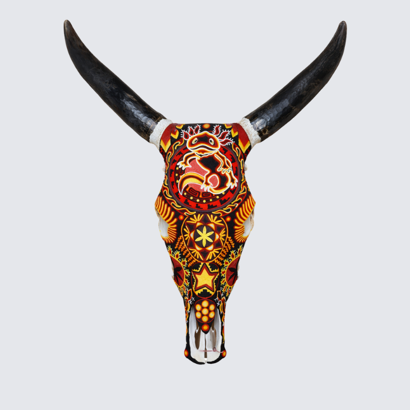 Threaded Skull Symbols Red