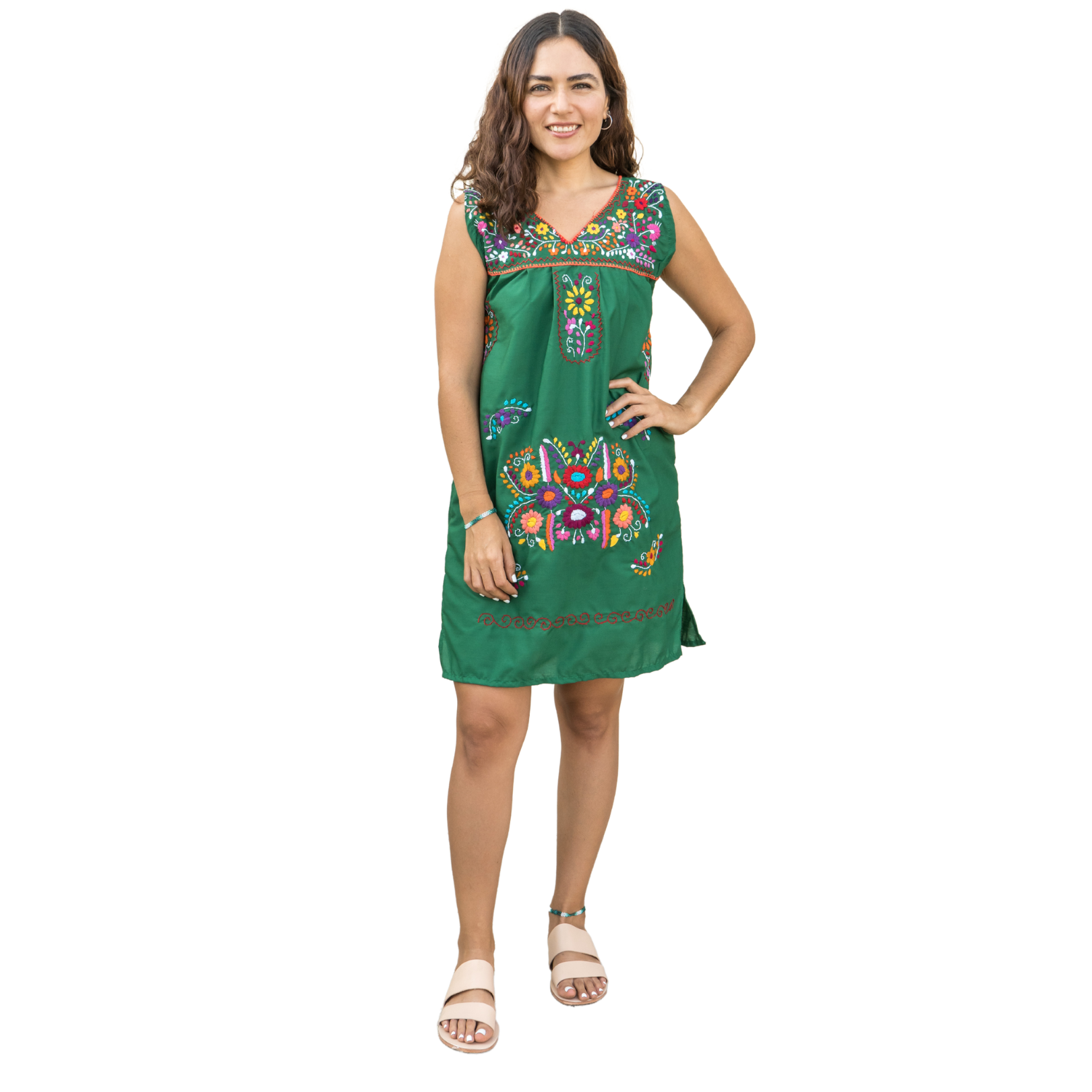 Green Mexican Dress