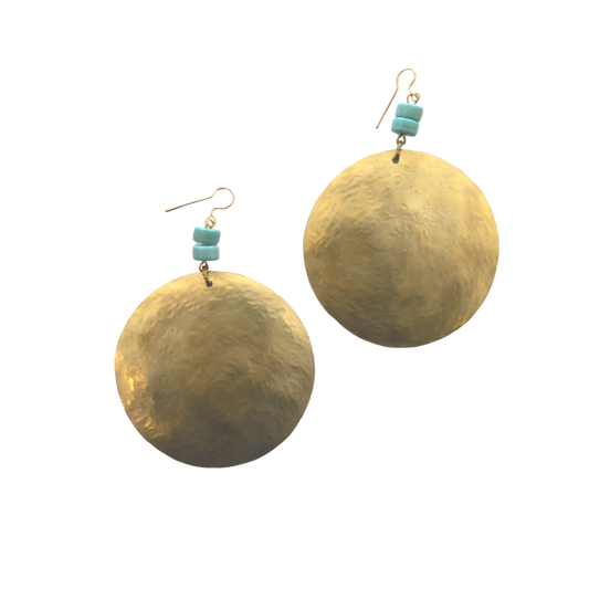 Brass Earring Large Circle
