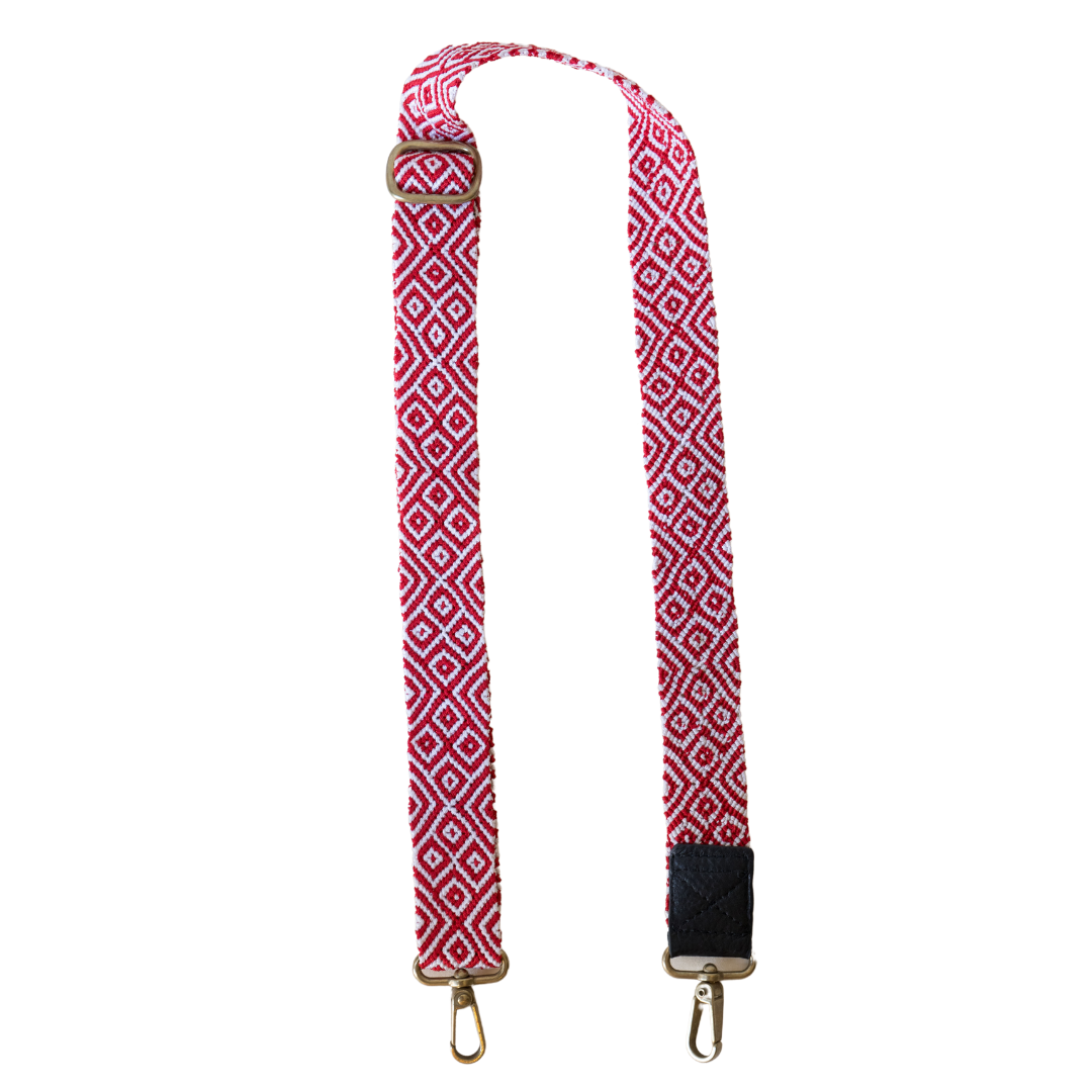 Bag Strap - Red Classic – Eclectic Array - Nevis / Mexico