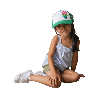 Hand Embroidered Cool Cactus Hat (kids)