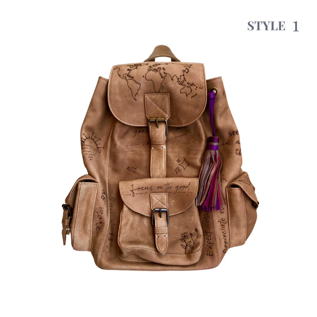 Traveler Leather Backpack