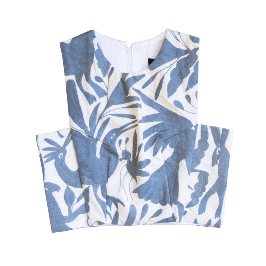 Crop Top Otomi Round Neck