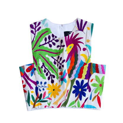 Crop Top Otomi Round Neck
