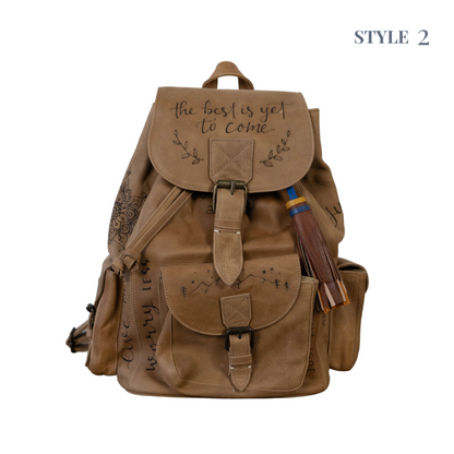 Traveler Leather Backpack