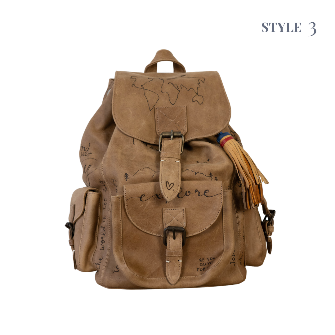 Traveler Leather Backpack