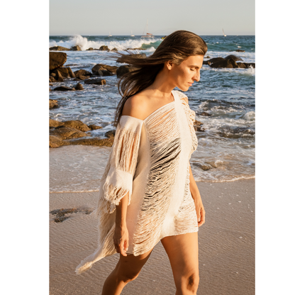 Frayed Coverup Dress