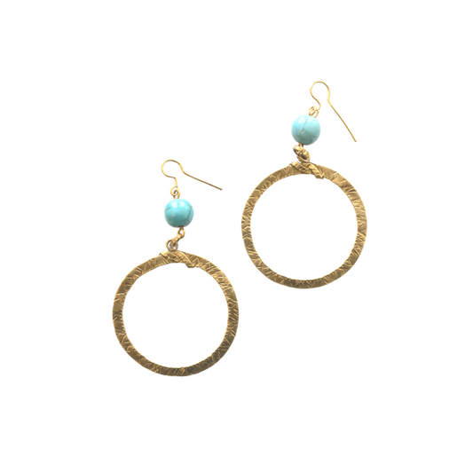Brass Earring Small Hoop