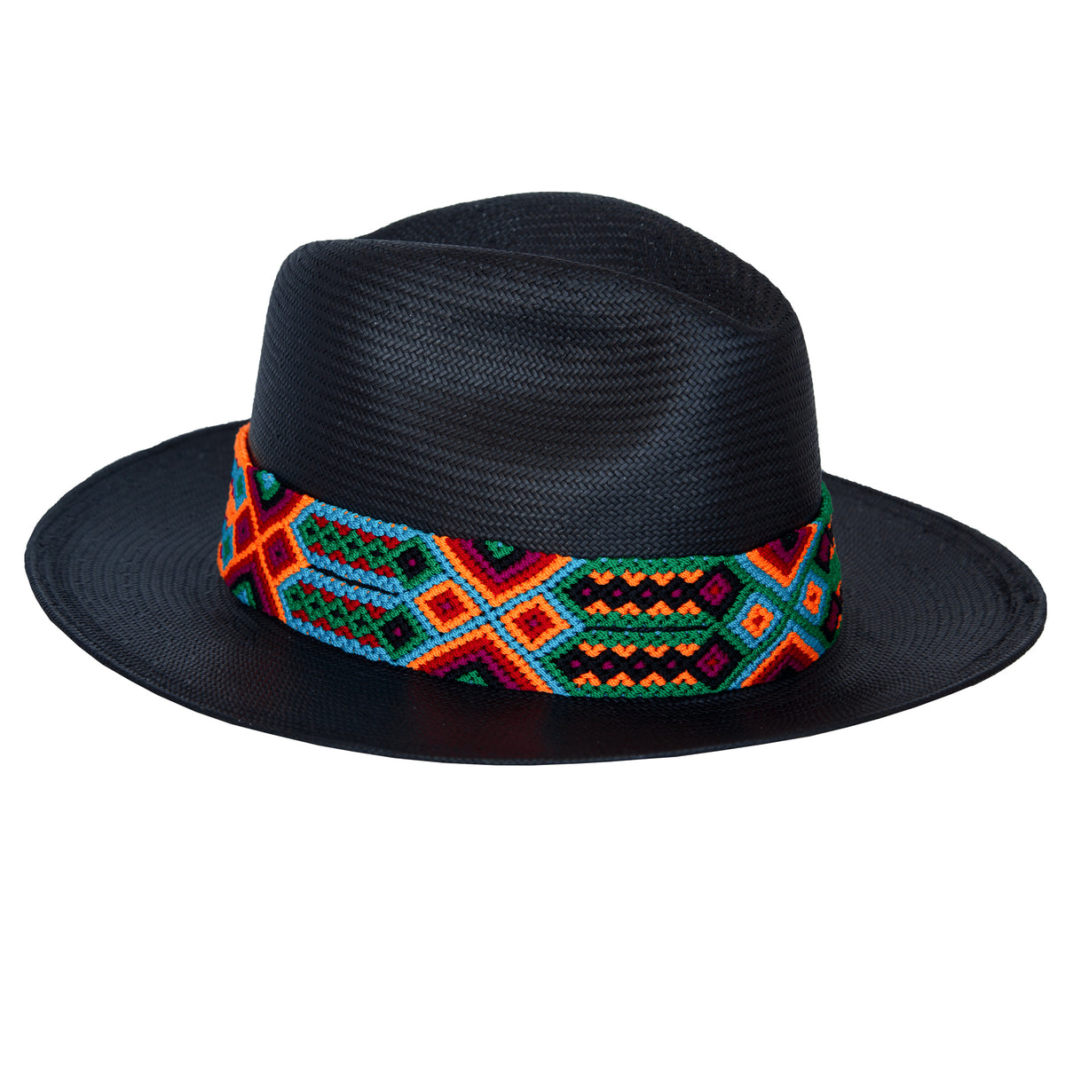 Falcon Hat - Black (Palm And Rice Paper) – Eclectic Array 