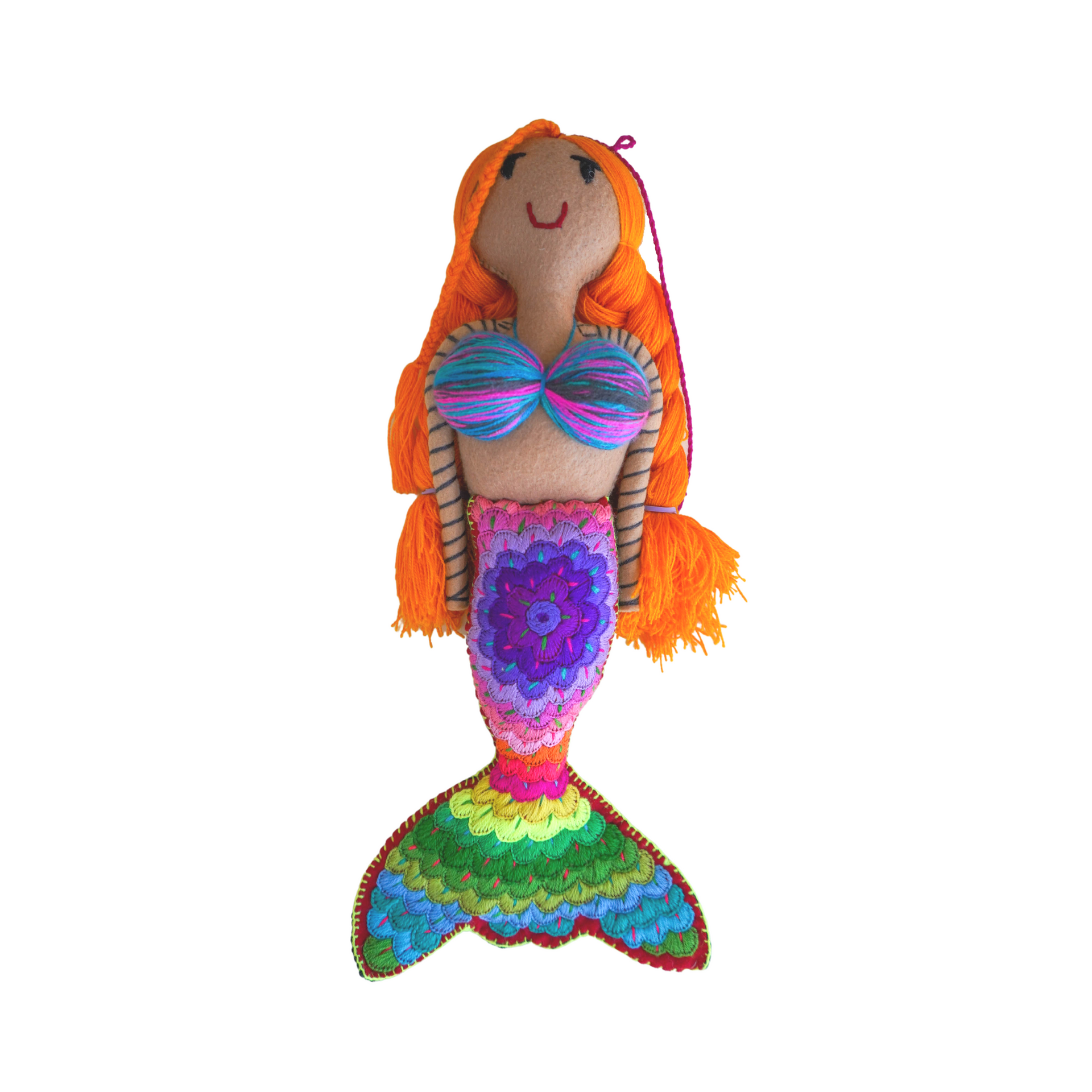 Embroidered Mermaid Doll - Large – Eclectic Array - Nevis / Mexico