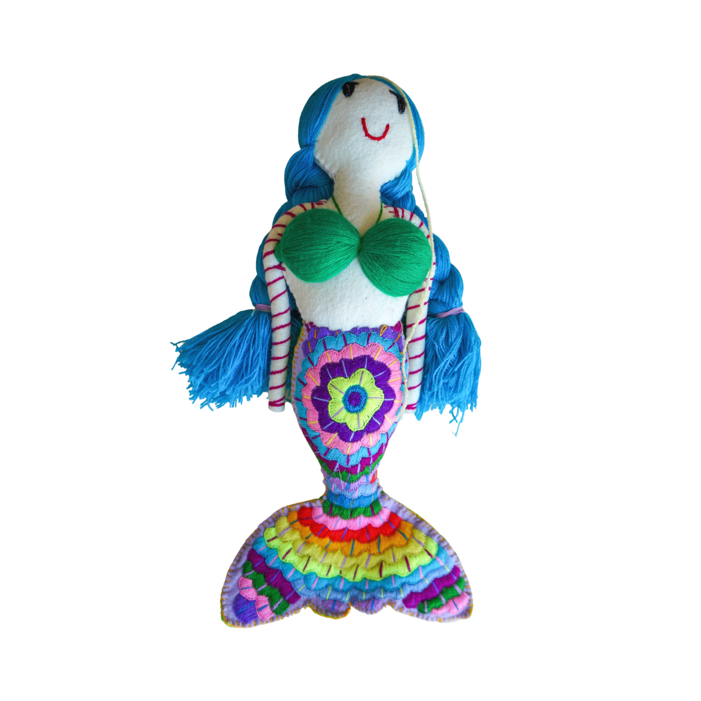 Embroidered Mermaid Doll - Large