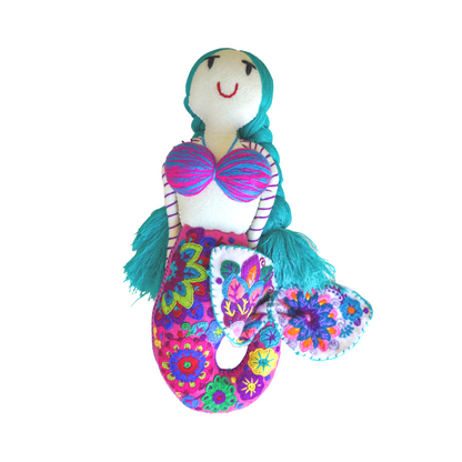 Embroidered Mermaid Doll - Large