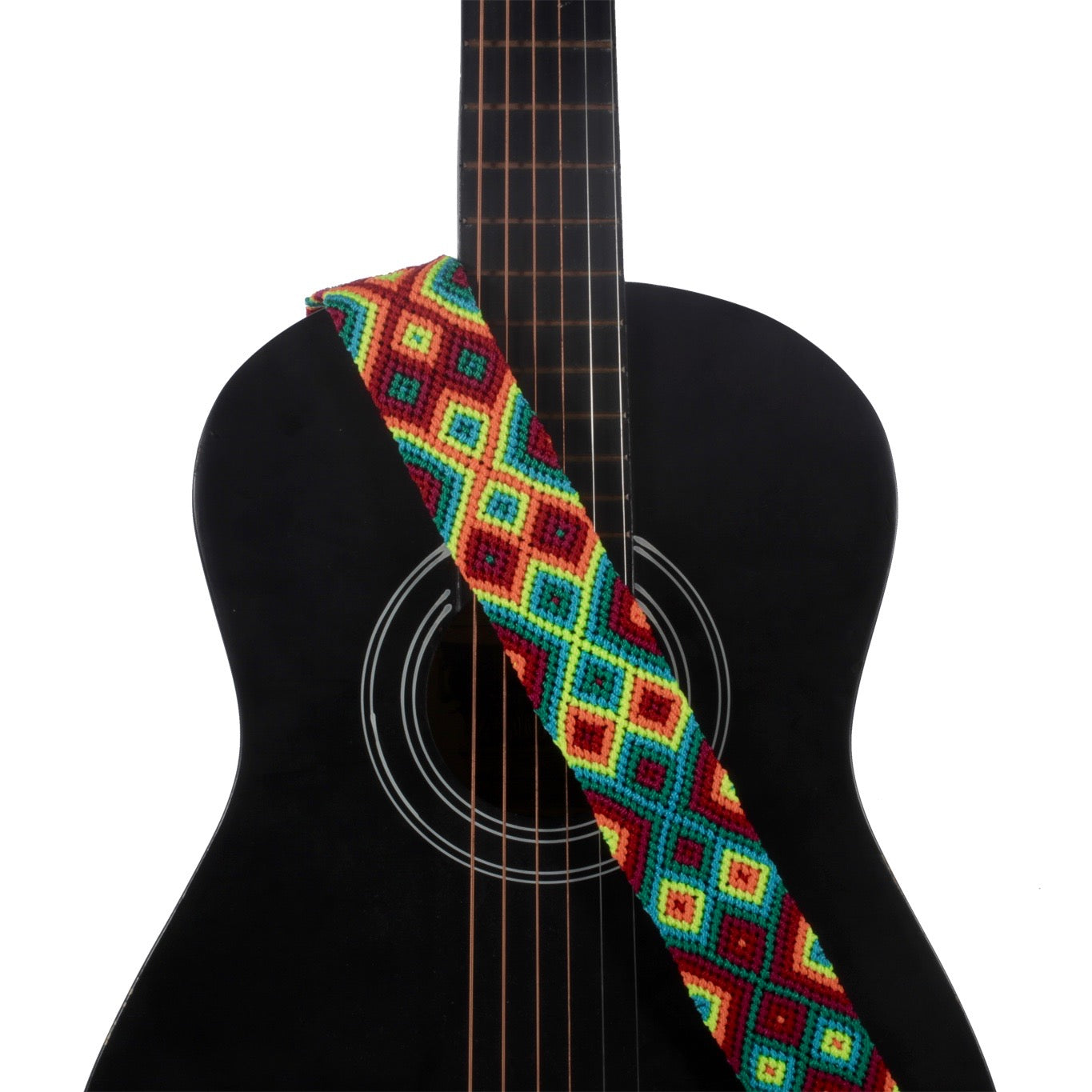 Sunset Red Guitar Strap