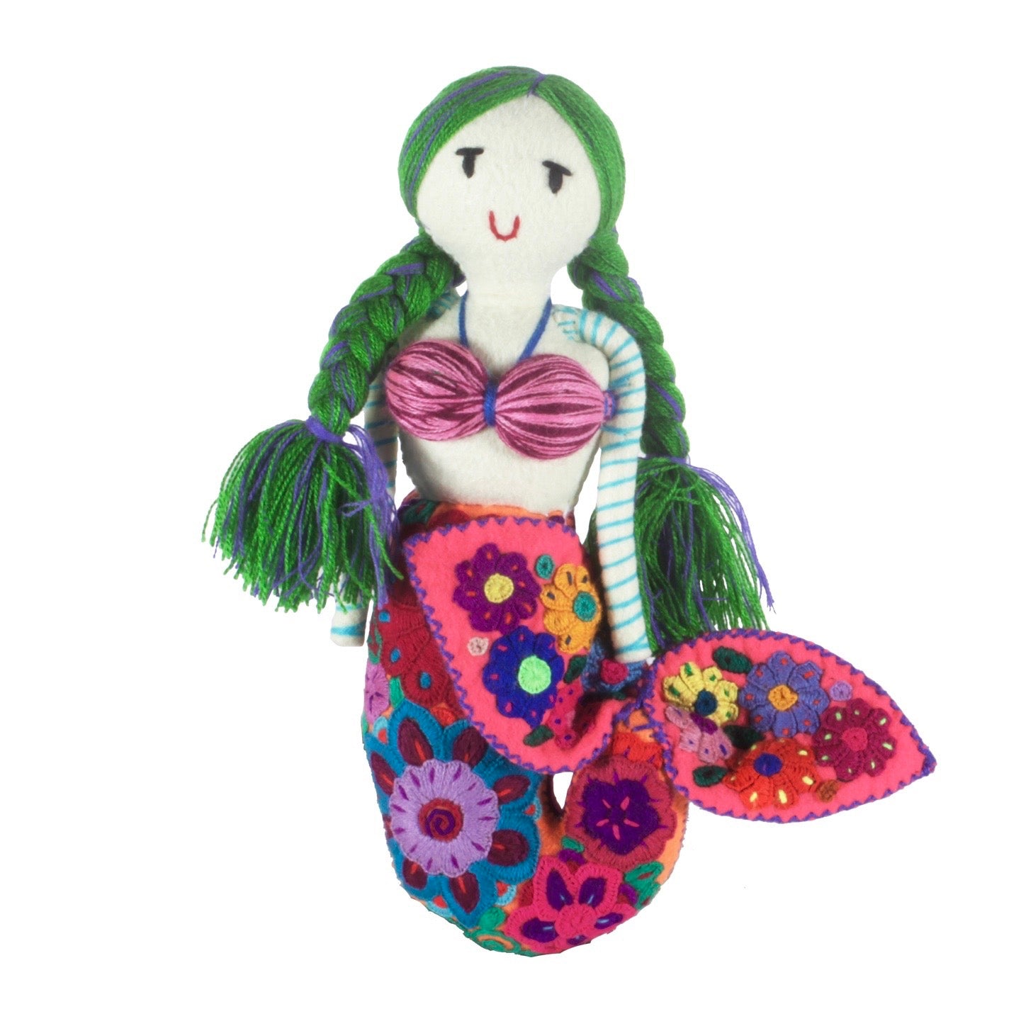 Embroidered Mermaid Doll - Medium – Eclectic Array - Nevis / Mexico
