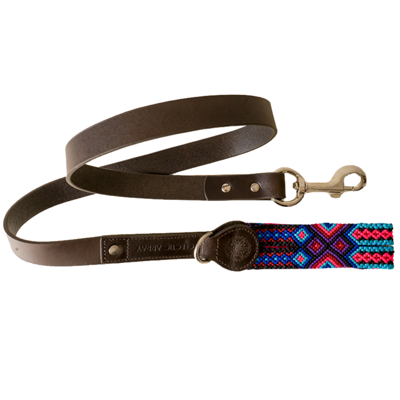 Sangria - Leather Dog Leash