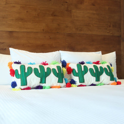 Multi Cactus Pillow Case