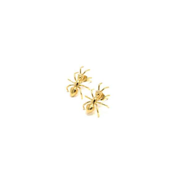 Ants Earrings Gold Plated