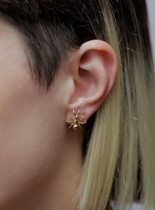 Ants Earrings Gold Plated
