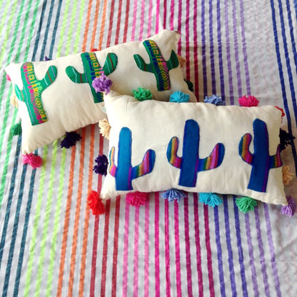 Multi Cactus Pillow Case